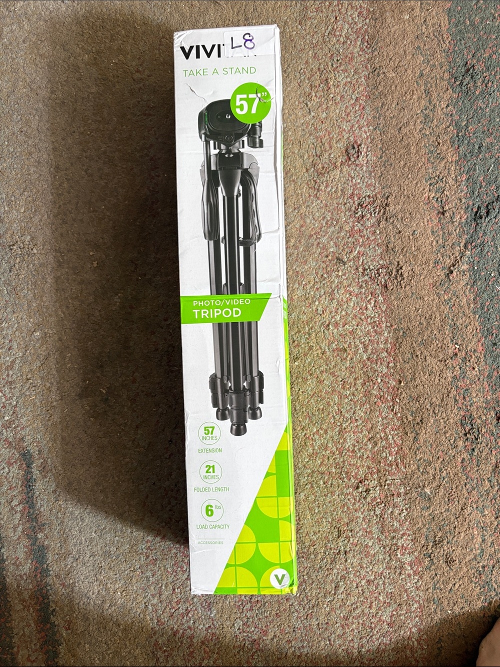 VIVITAR 57" Black Photo/Video Tripod